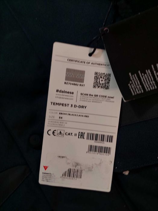 Blusão Verão/Inverno Dainese,novo,  tamanho 54