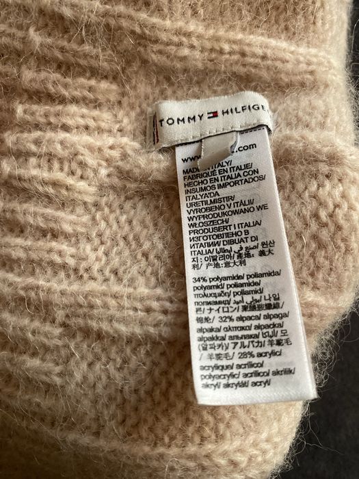 Czapka Tommy Hilfiger zimowa beżowa