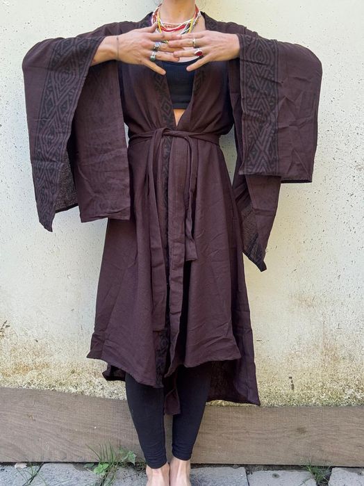 Kimono bawełniane etno