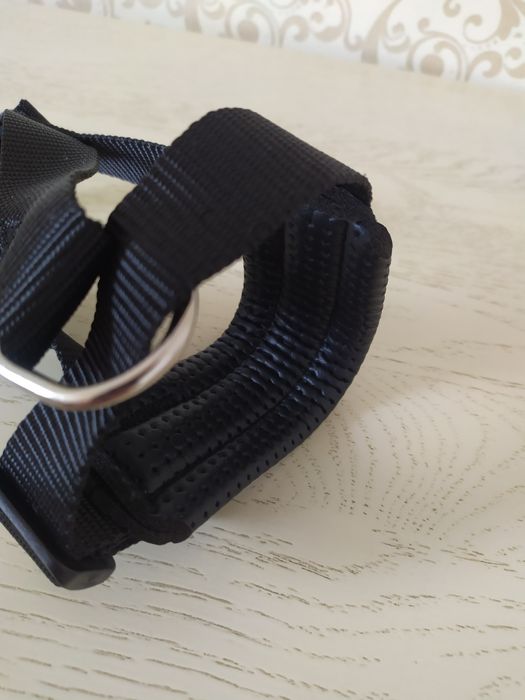 Намордник-петля для собак Trixie нейлон з шкіряною дихаючою вставкою