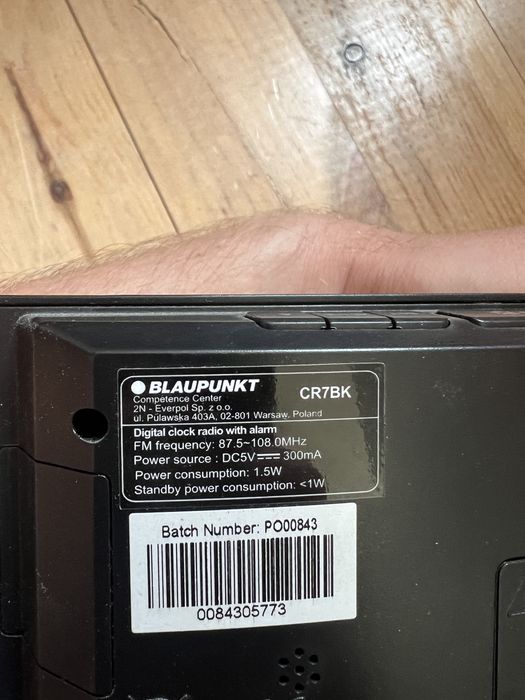 Radiobudzik Blaupunkt Cr7bk