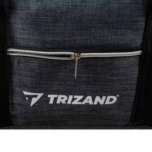 Дорожня сумка Trizand 40×20×25 см 20 л ручна поклажа для літака сіра водостійка