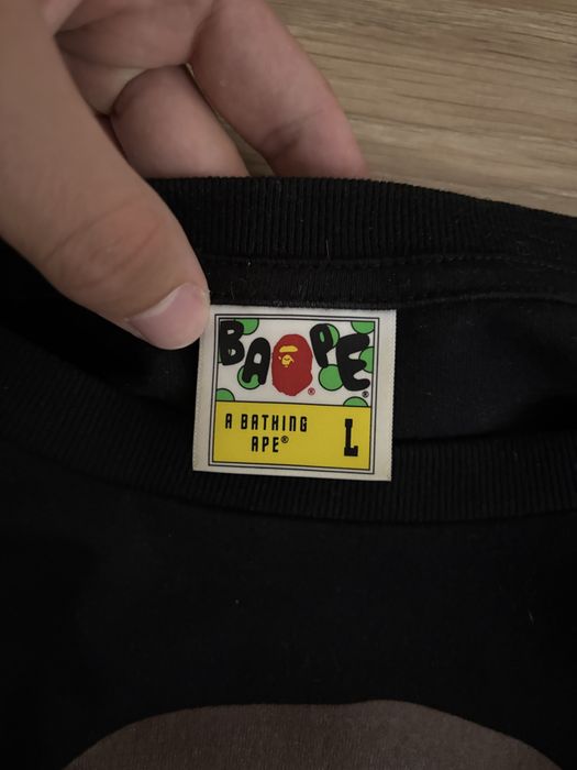 Bape Head Long Sleeve Tee (Black)