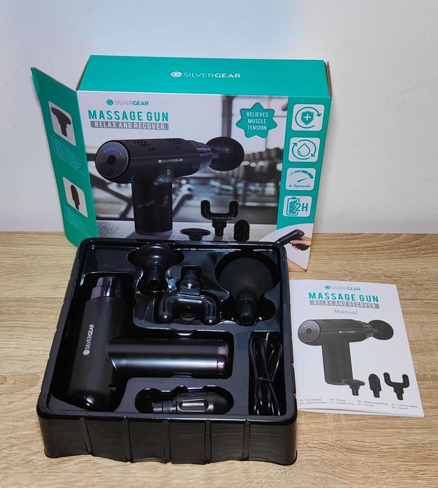 Bezprzewodowy MOCNY Pistolet wibracyjny do masażu ciała z Holandii