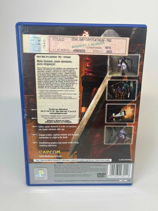 Devil May Cry Platinum - PS2 PlayStation 2 PAL - Completo (CIB)