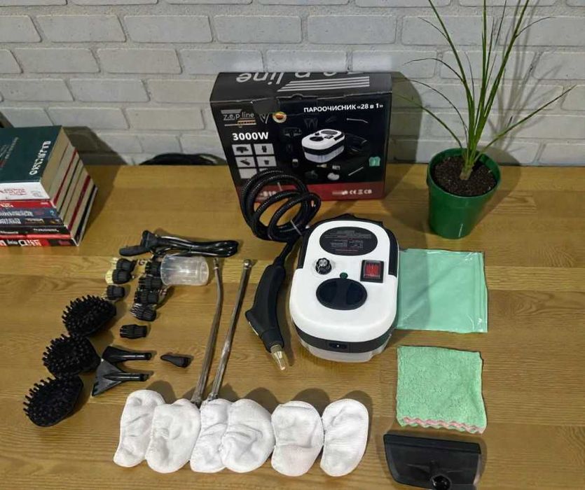 Пароочисник +28 насадок  | Пароочиститель / Парогенератор для дому ‼️
