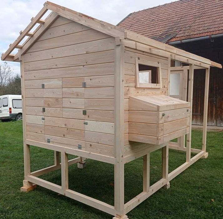 Kurnik drewniany woliera