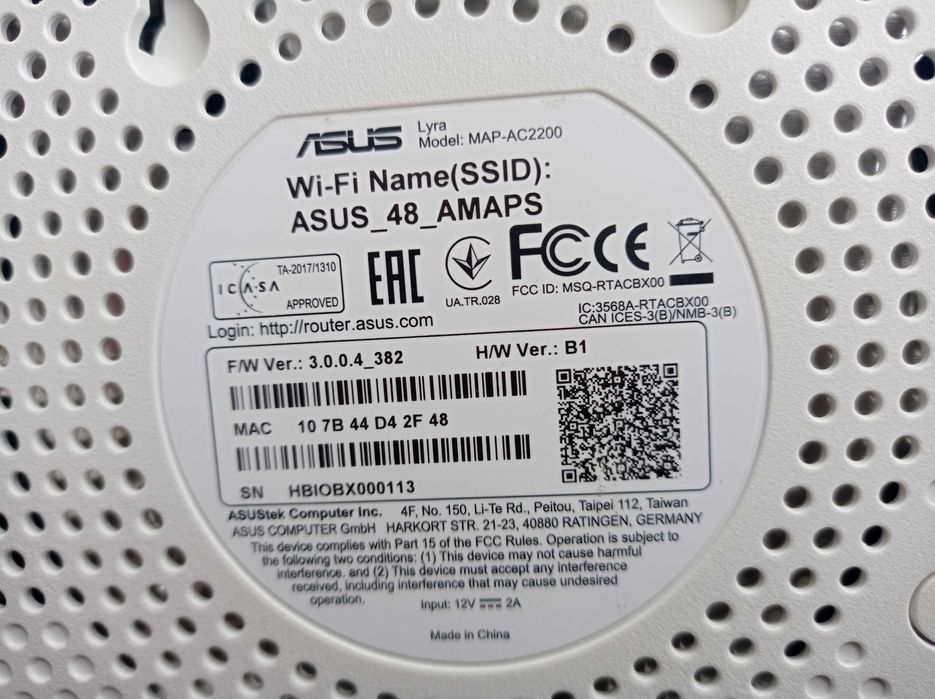 Беспроводная система Wi-Fi Asus Lura Mini MAP-AC1300 1 ШТ.