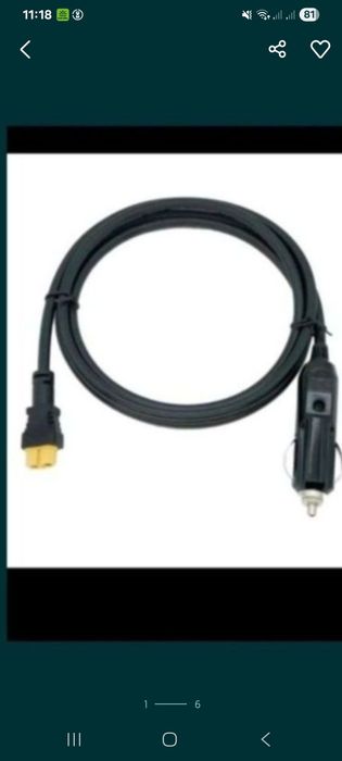 Kabel xt60 xt 60  gniazdo zapalniczki do stacji ładowania allpowers