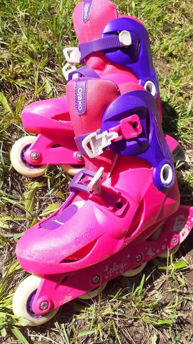 Patins para criança Play 3 Rosa/violeta - marca Oxelo