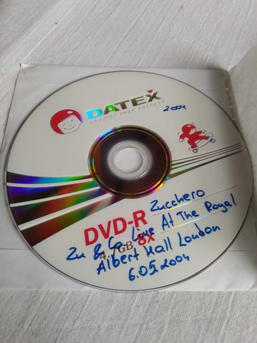 DVD Zucchero live Royal Albert Hall