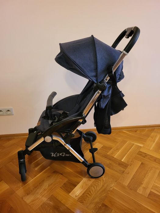 Składany wózek spacerówka Kiss K2GO z akcesoriami