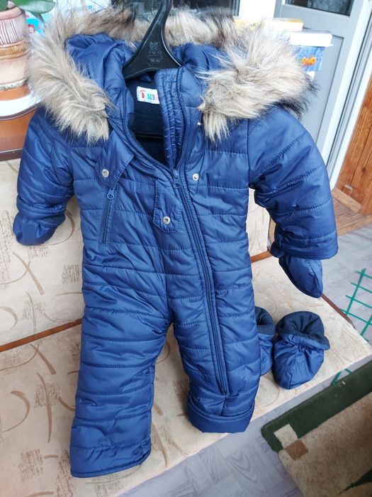 Зимний комбинезон 6-9 мес, 74 размер Зимовий комбінезон