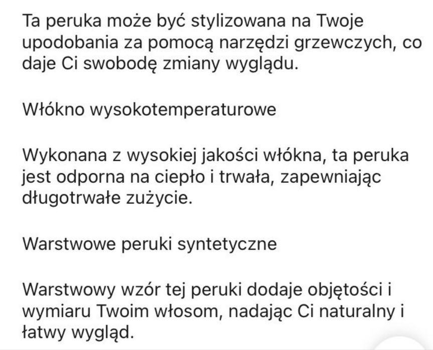 Peruka syntetyczna  chlodny blond z ciemnym odrostem