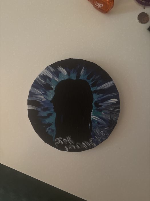 картина на полотні «око з дівчиною»