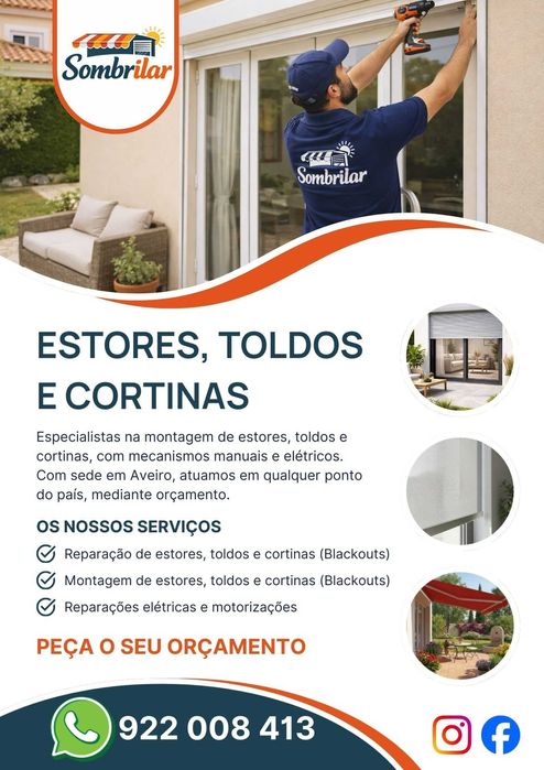 Reparação e Montagem de Estores, Toldos e Cortinas