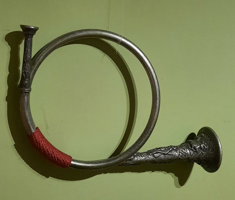 Róg myśliwski z cyny