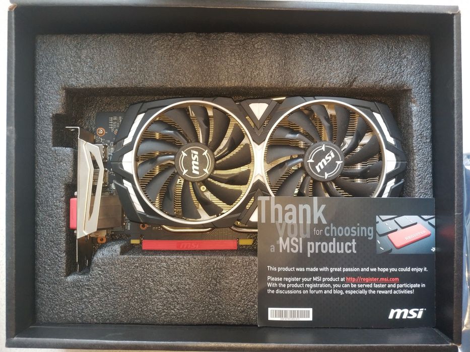 Продам ігрову відеокарту GTX 1060 3Gb MSI Armor OC