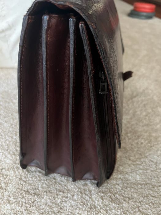 Pasta em pele vintage