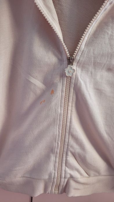 Bluza 128 rozmiat z 5.10.15 z kapturem dziewczęca dla dziewczynki