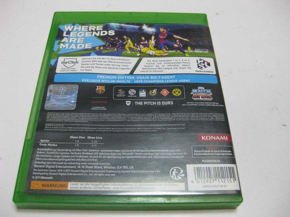 Gra na Xbox One PES 2018 Pro Evolution Soccer