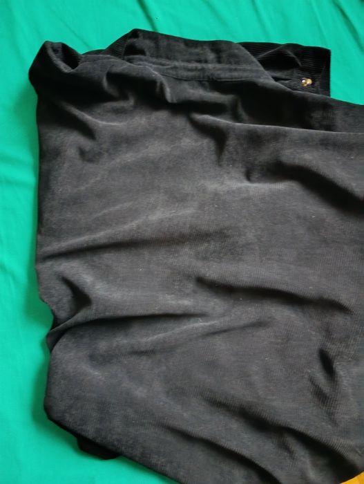 5XL батал Сорочка чорна вельветова Shein