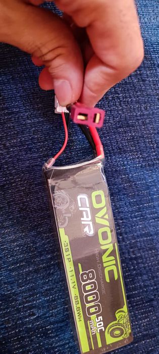 Bateria lipo 3s 8000mah 50c 11.1v com terminal deans