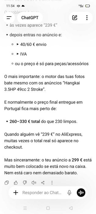 Motor Barco 299€. Oportunidade