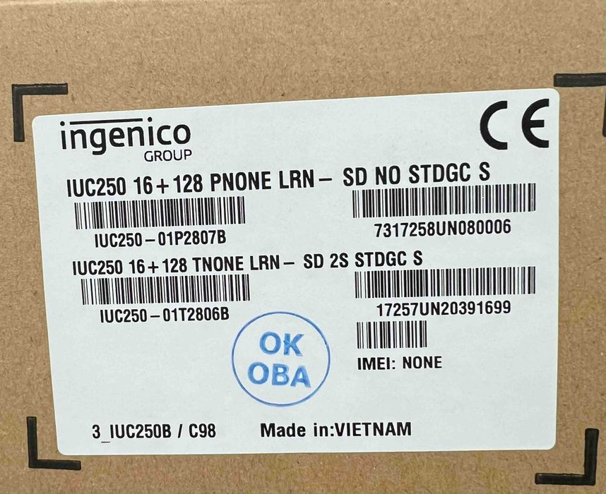 Платіжний термінал Ingenico IUC250 і клавіатура IUP250 з MDB