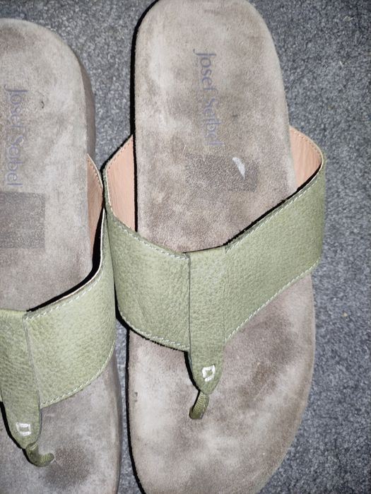 Josef Seibel japonki męskie kolor khaki 46