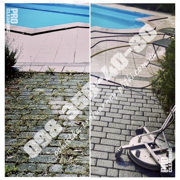 Чищення Тротуарної Плитки послуги ПРО Клінінг Гатне Крюківщина Вишневе