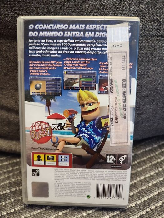 Jogo buzz master quiz PSP