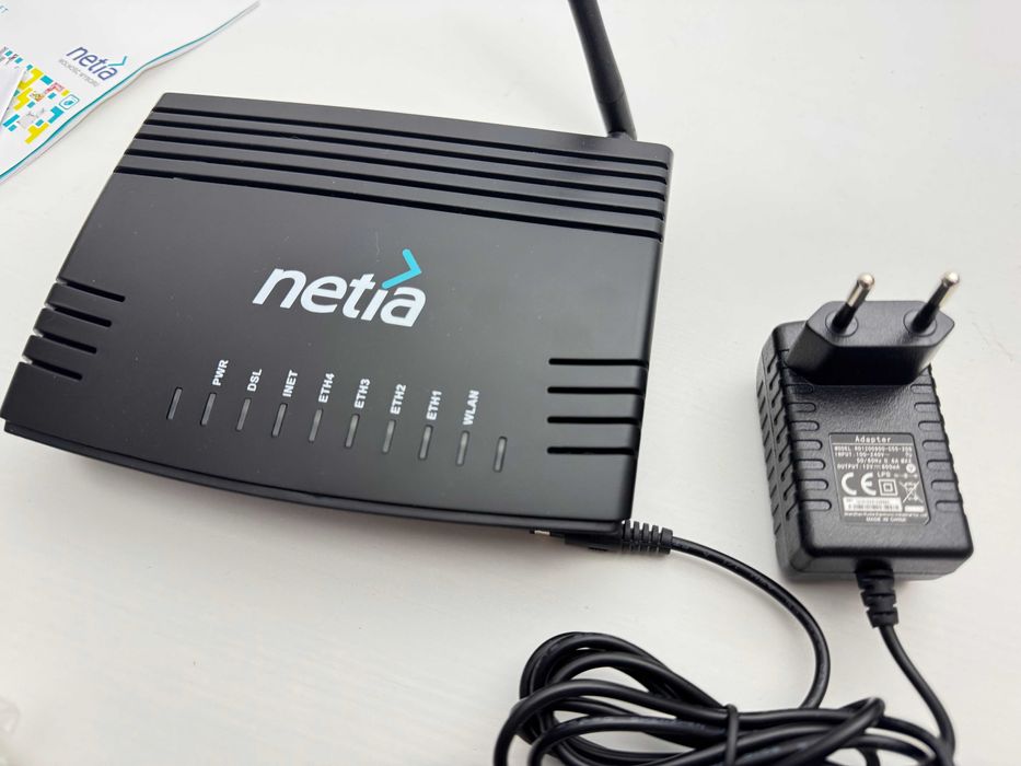 Router / Modem ADSL Wi-Fi ASMAX AR 1004G-V2 Netia - komplet