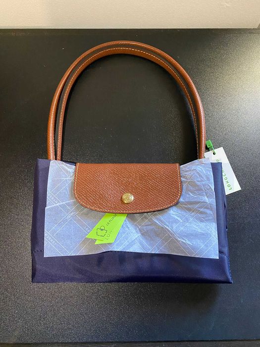 Mala Longchamp Le Pliage Azul Marinho Tamanho L