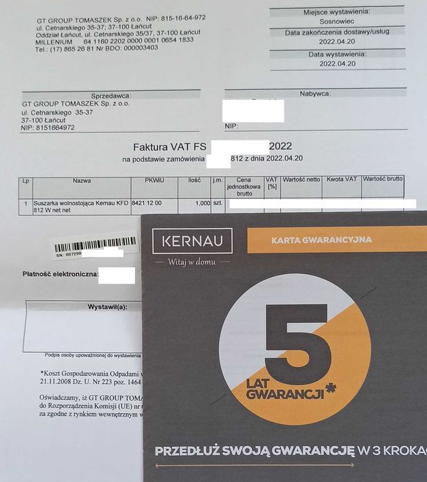 Suszarka Kernau KFD 812 W Jaworzno • OLX.pl