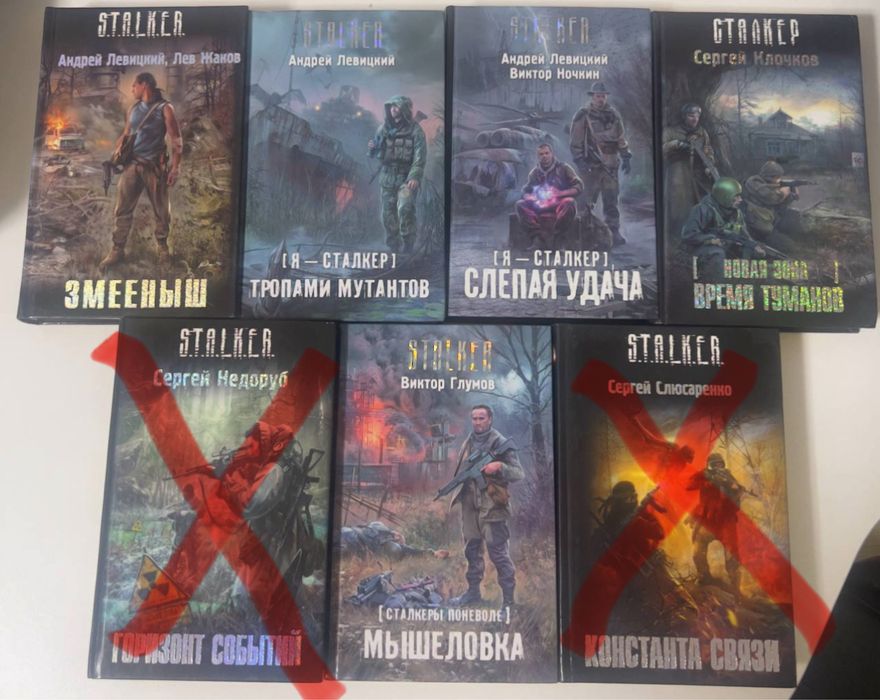 Книги сериии Сталкер.
