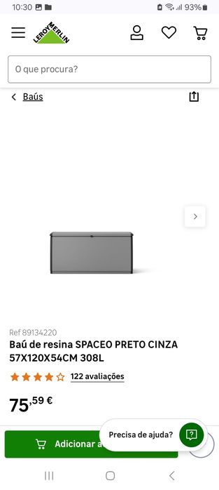 Baú de resina 308l