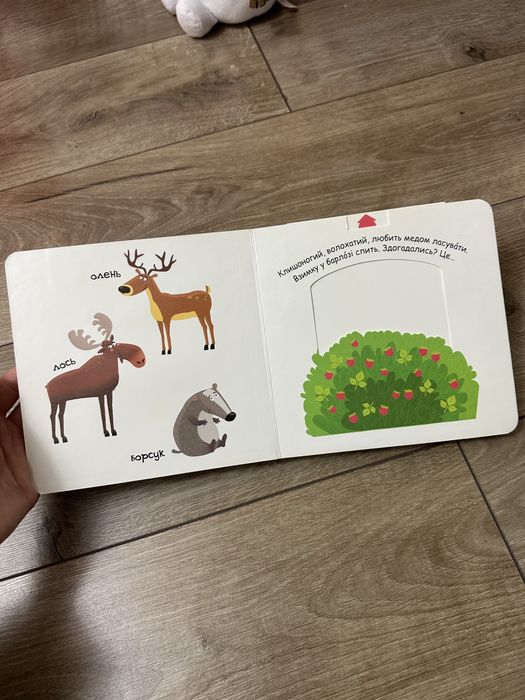 Федієнко інтерактивна книжка з рухомими елементами Тварини в лісі
