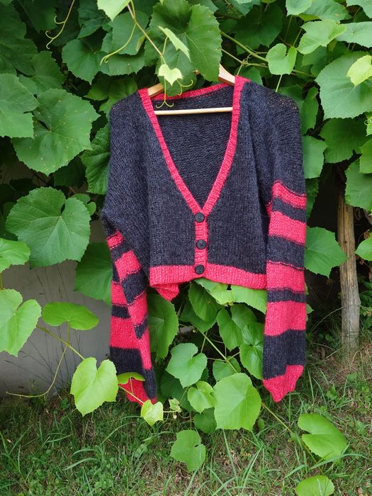 Sweter z alpaki ręcznie robiony
