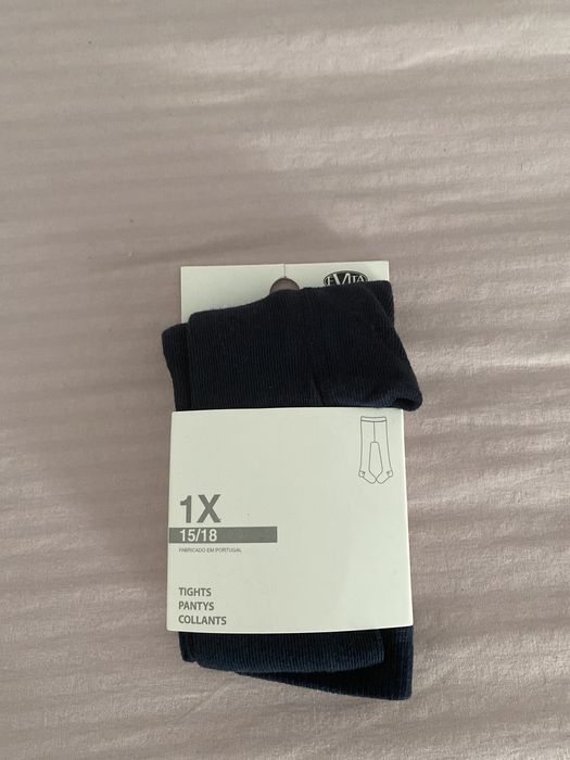 Collants bebé azul marinho 15/18