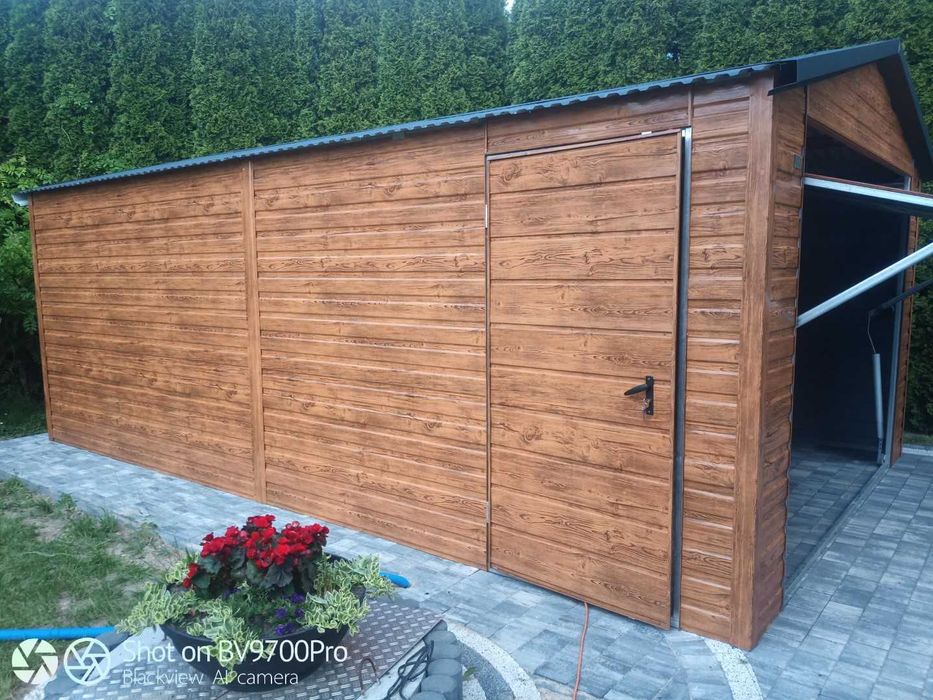 garaż multigloss drewnopodobny 4x6 4x5 4x7 profil solidny