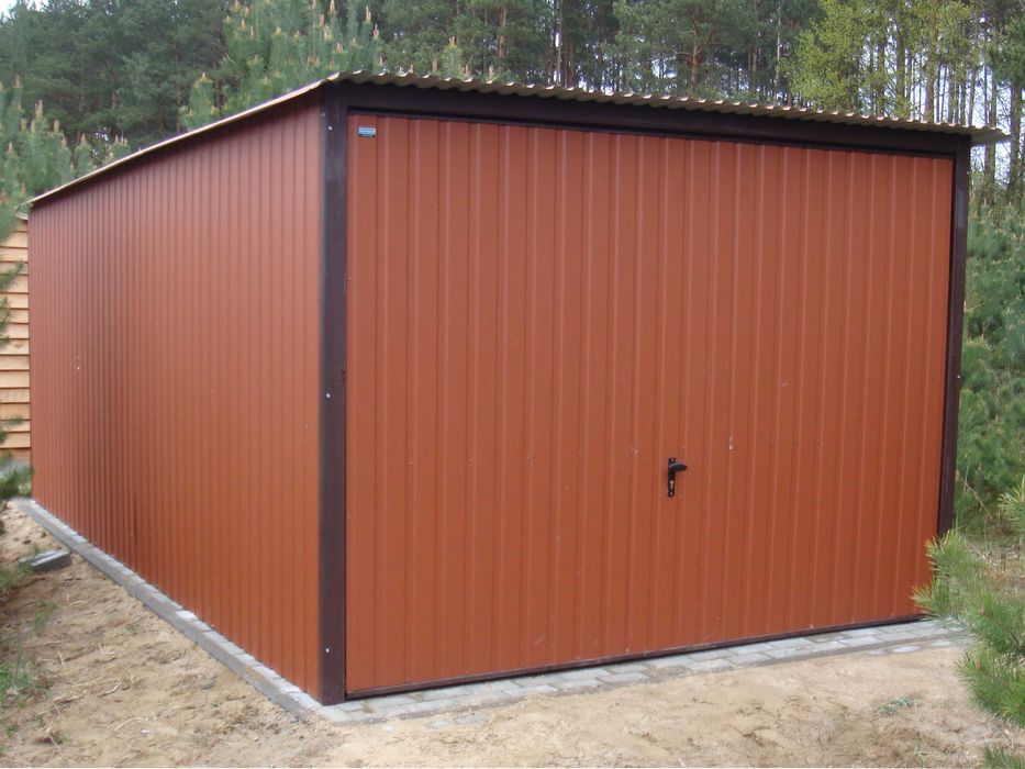 Garaż Blaszany Blaszak Garaże blaszane GARAŻ NA BUDOWĘ producent