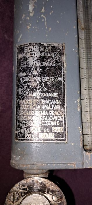 Miernik zużycia paliw cieklych 1968r