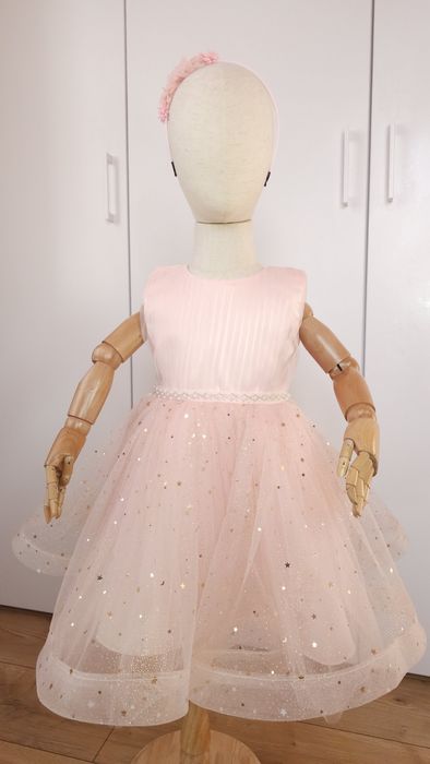 Дитяча рожева пишна сукня детское нарядное розовое платье принцессы