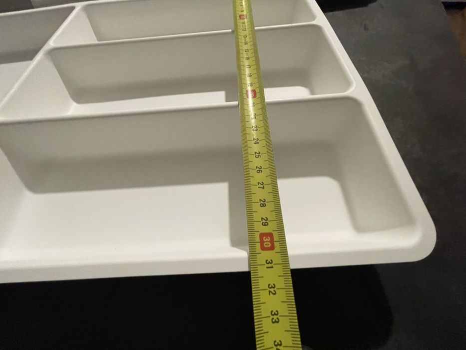 Biały wkład do szuflady ikea  50,5x31 cm  1szt.