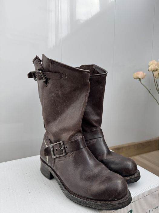 Шкіряні сапожки harley-davidson