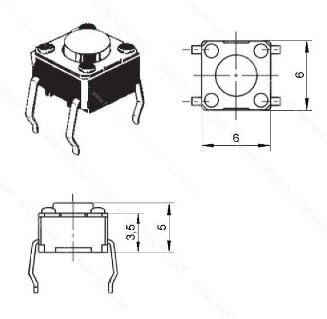 Микрокнопки с фиксацией и без