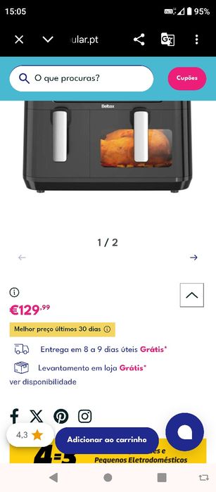 Air Fryer Nunca foi usada vendo porque não preciso está na garantia.
