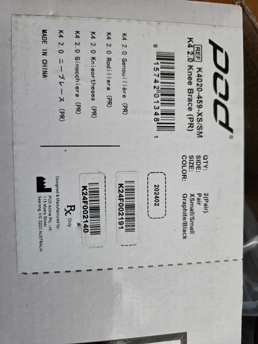 Orteza POD K4 2.0 Knee Brace  XS-S