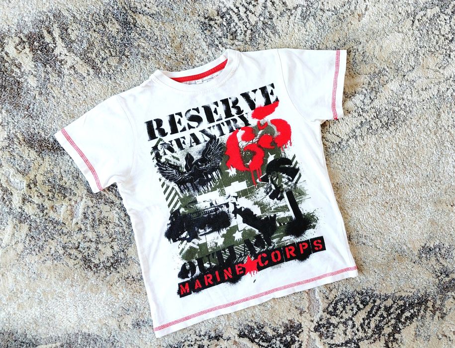 Urban extra T-shirt biały rozm. 122 _ 6 - 7 lat